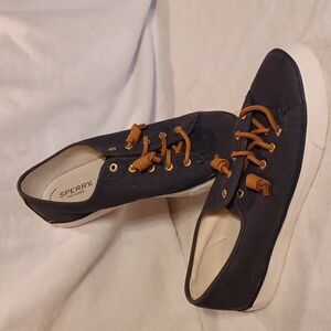 Casual Blue Sneakers Sperry Top Siders Blue Women's Size 10